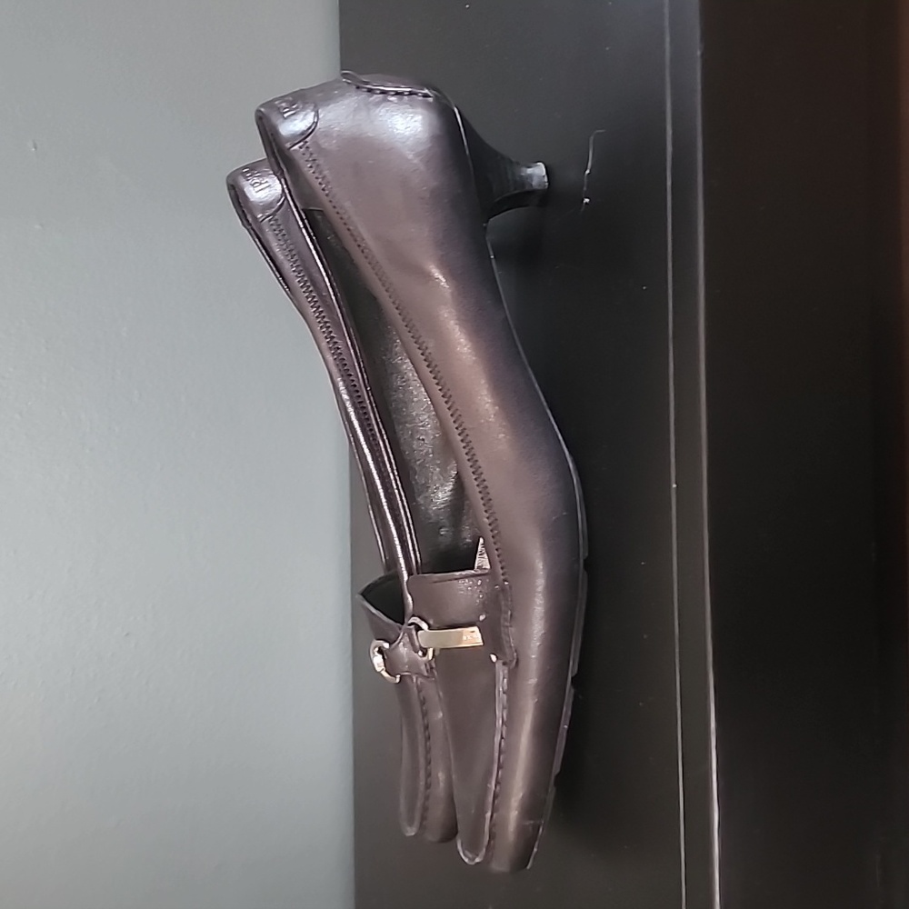 Prada Black Leather Kitten Heels - Picture 4 of 8